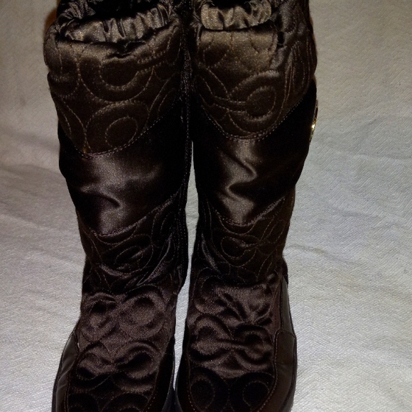 Like New Coach Boots winter or rain boot 8 ...8 1/2 - Picture 7 of 9
